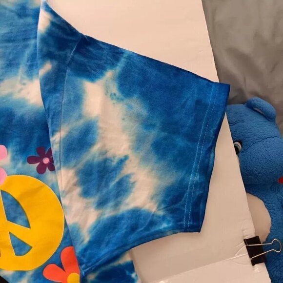 VTG Scooby Doo Shirt XL Blue 90s Tie Dye Cartoon Network Tee Hippie USA made NEW - Picture 6 of 9